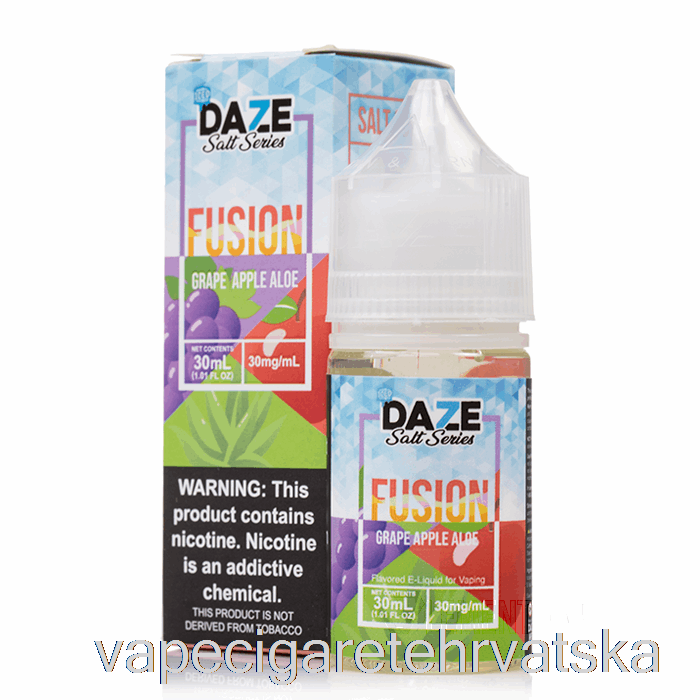 Vape Cigarete Ledeno Grožđe Jabuka Aloe - 7 Daze Fusion Sol - 30 Ml 30 Mg